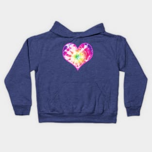 Rainbow Tie Dye Sunburst Kids Hoodie